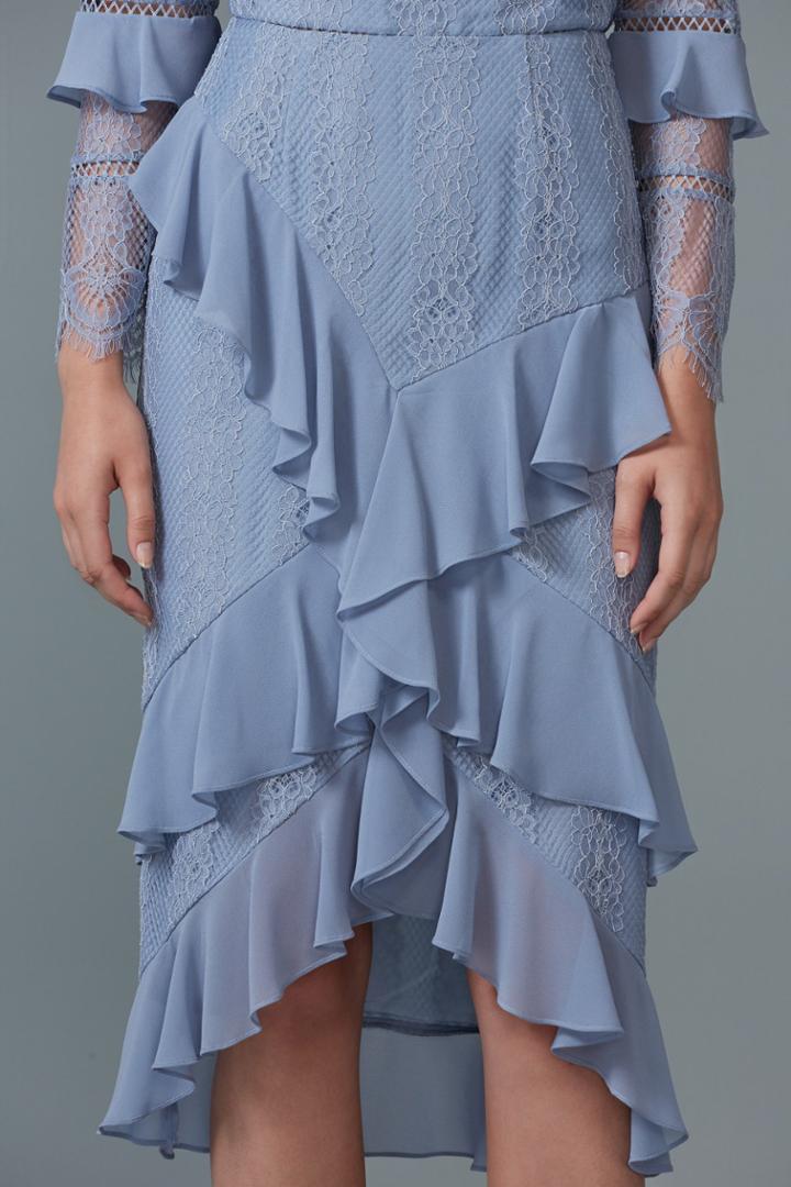 Keepsake Keepsake Better Days Lace Skirt Dusty Bluexxs, Xs,s,m,l