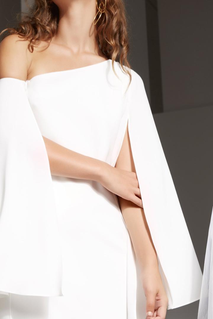 C/meo Collective Beyond Me Dress Ivory