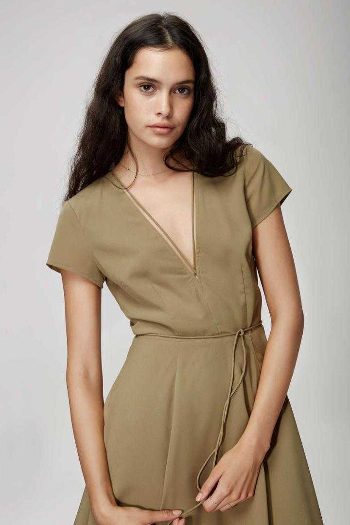 The Fifth The Fifth Maverick Dress Khaki