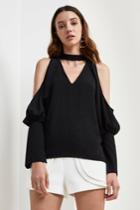 C/meo Collective No Reason Long Sleeve Top Black