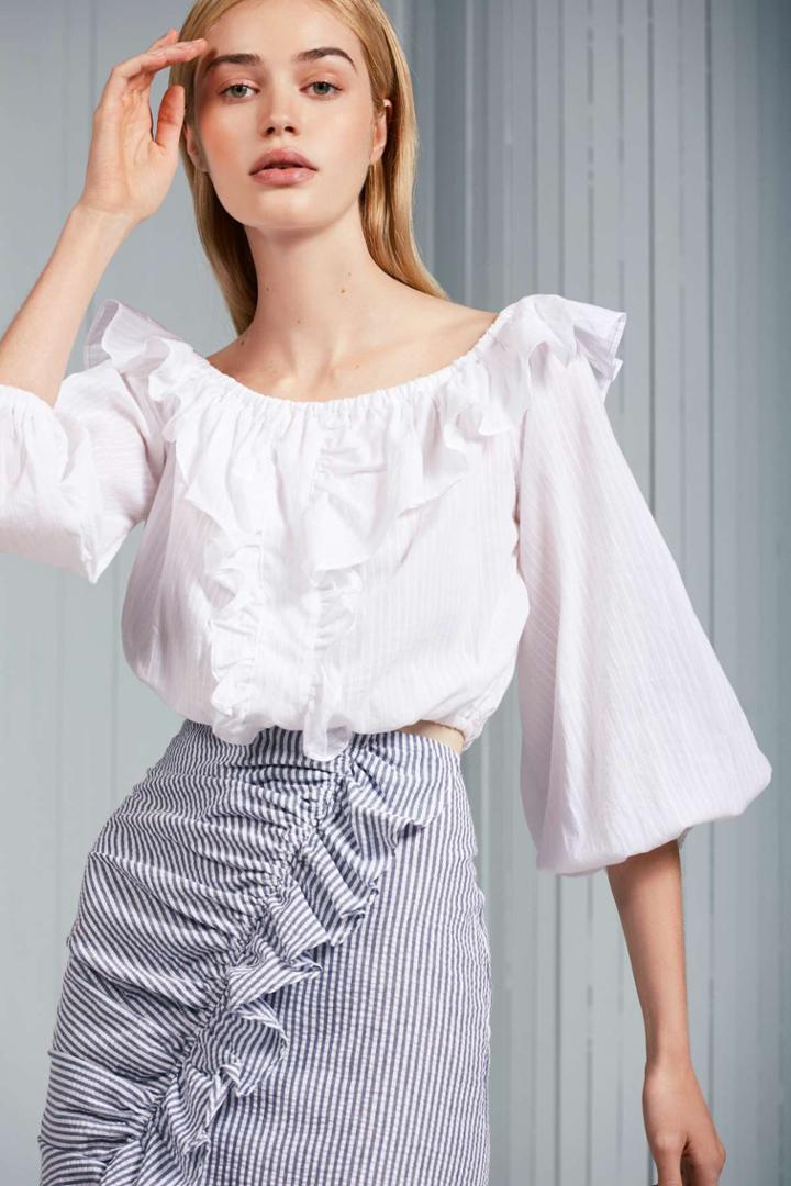 The Fifth Verse Long Sleeve Top Whitexxs, Xs,s,m,l,xl