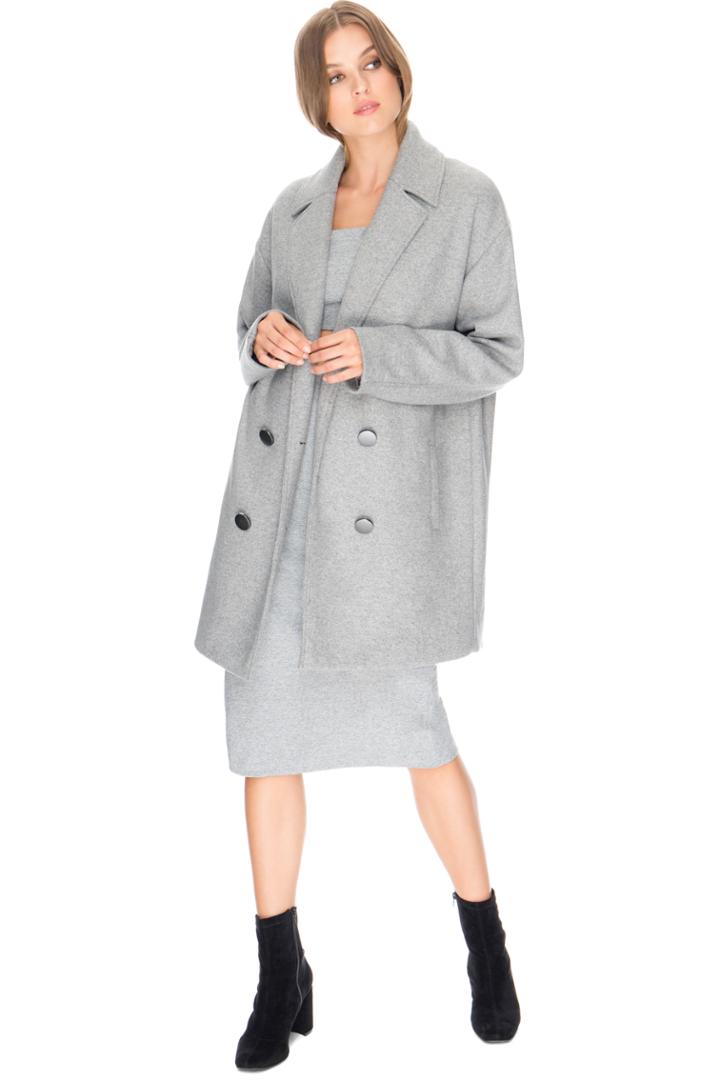 Finders Keepers Seidler Coat Light Grey Marle