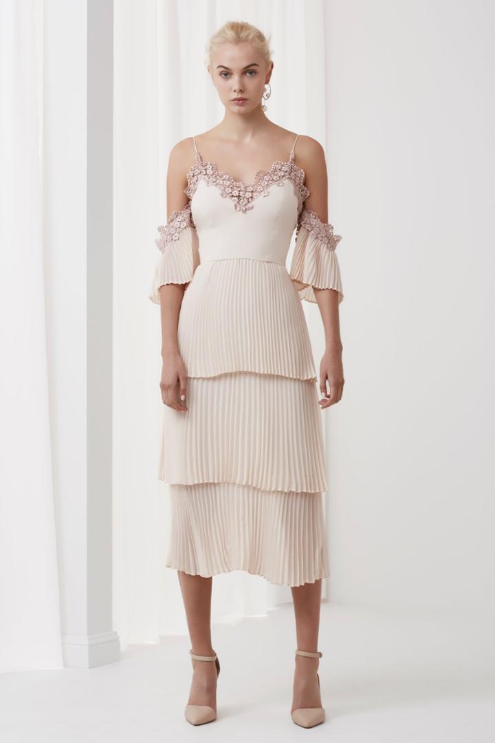 Keepsake All Time High Dress Nude