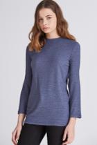 The Fifth Destination Long Sleeve Top Denim Blue