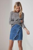 The Fifth The Fifth Sadie Long Sleeve Top Grey Marle