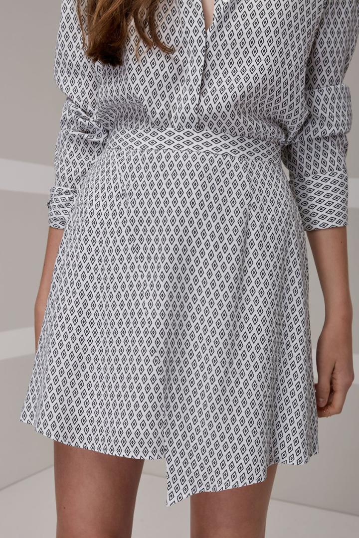 The Fifth Crystal Nights Skirt Light Diamond Print