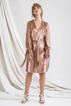 C/meo Collective C/meo Collective Illuminated Long Sleeve Dress Copper