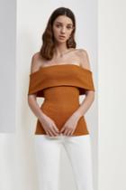 C/meo Collective Interlude Off Shoulder Top Ochre
