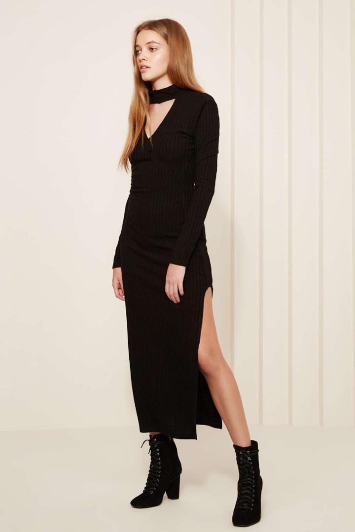 The Fifth Chance Long Sleeve Dress Blackxxs, Xs,s,m,l,xl