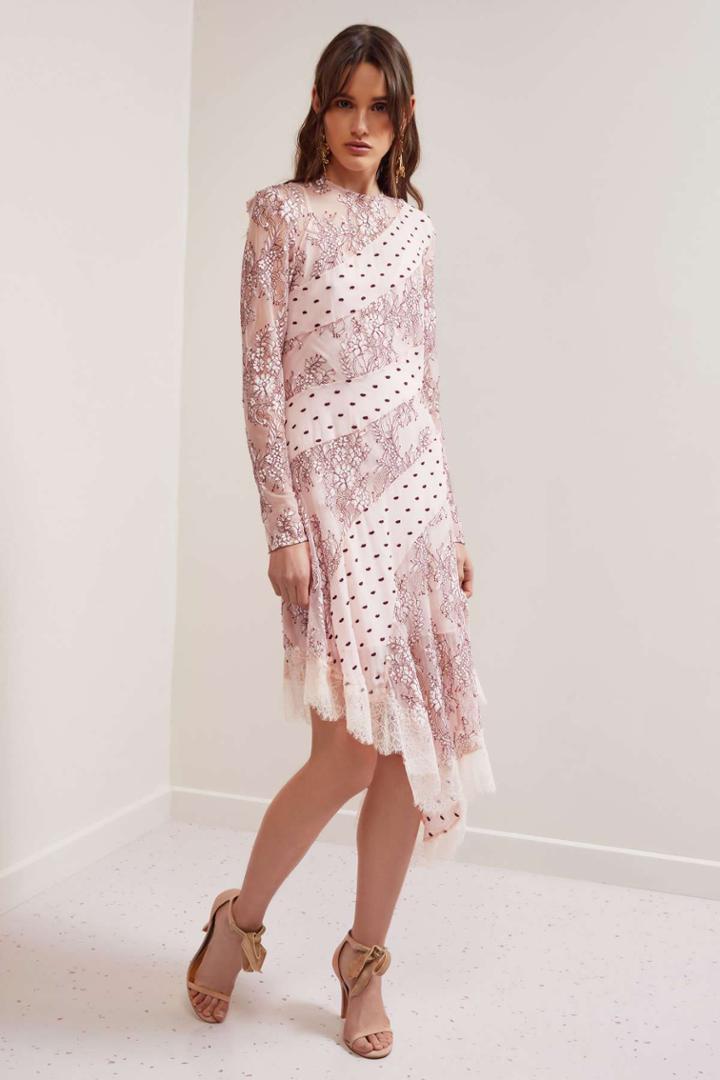 Keepsake Hold On Long Sleeve Dress Blushxxs, Xs,s,m,l,xl