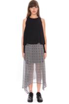 The Fifth Lovers & Drifters Skirt Monochrome Aztec Print