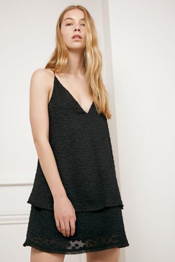 C/meo Collective Static Space Dress Black