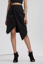Finders Keepers Henson Wrap Skirt Black