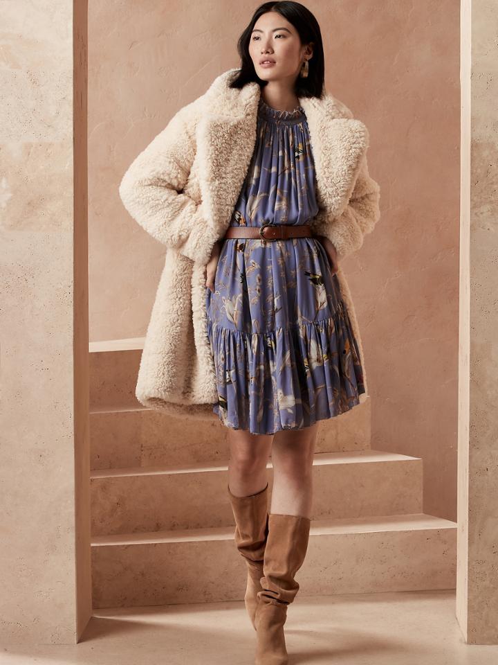 Petite Tiered Mini Dress