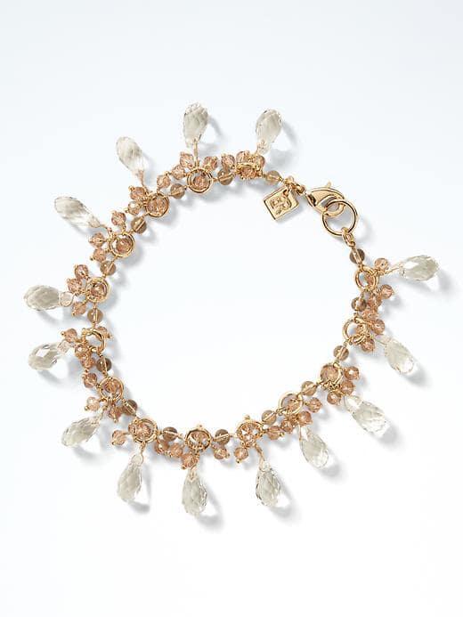 Banana Republic Shimmering Sea Charm Bracelet - Crystal