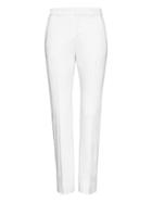 Banana Republic Womens Ryan Slim Straight-fit Textured Sateen Pant White Size 10