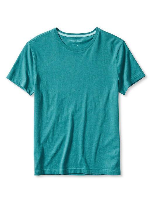 Banana Republic Mens Soft Wash Tee Size L Tall - Thermal Teal