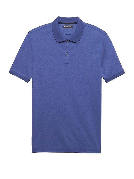 Banana Republic Mens Luxury-touch Polo Shirt Medium Blue Size L