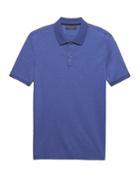 Banana Republic Mens Luxury-touch Polo Shirt Medium Blue Size L