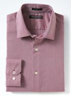 Banana Republic Mens Camden Fit Supima Cotton Solid Shirt - Fire Red