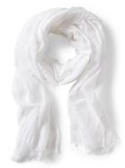 Banana Republic Womens Palm Sheer Rectangular Scarf White Size One Size