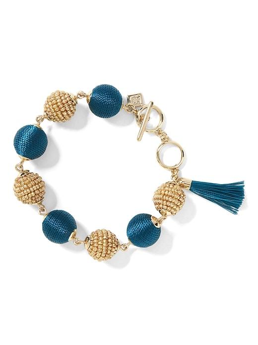 Banana Republic Womens Classic Bauble Bracelet Emerald Green Size One Size