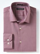 Banana Republic Mens Grant Fit Supima Cotton Texture Shirt - Fire Red