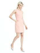 Banana Republic Womens Luxe Brush Twill Shift Dress - Pink Multi