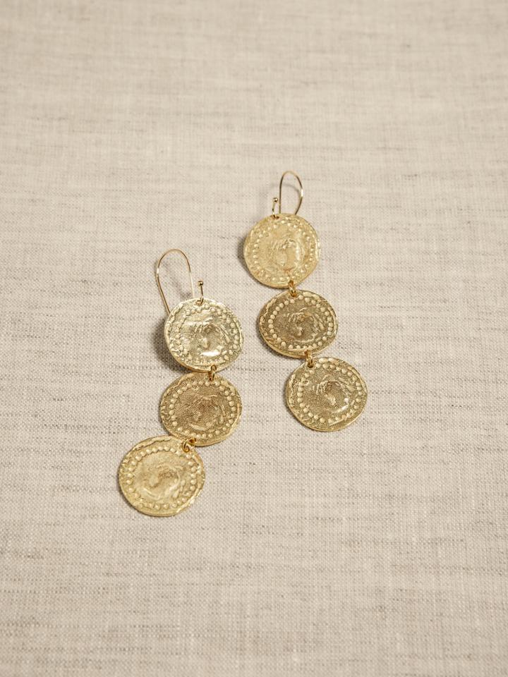 Motif Coin Trio Earrings | Aureus + Argent