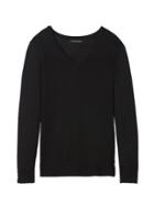 Banana Republic Womens Machine-washable Merino Vee Sweater Black Size S