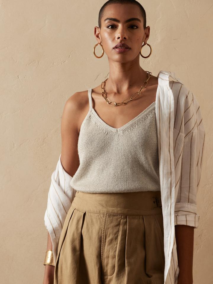 Petite Brezza Tencel-linen Tank
