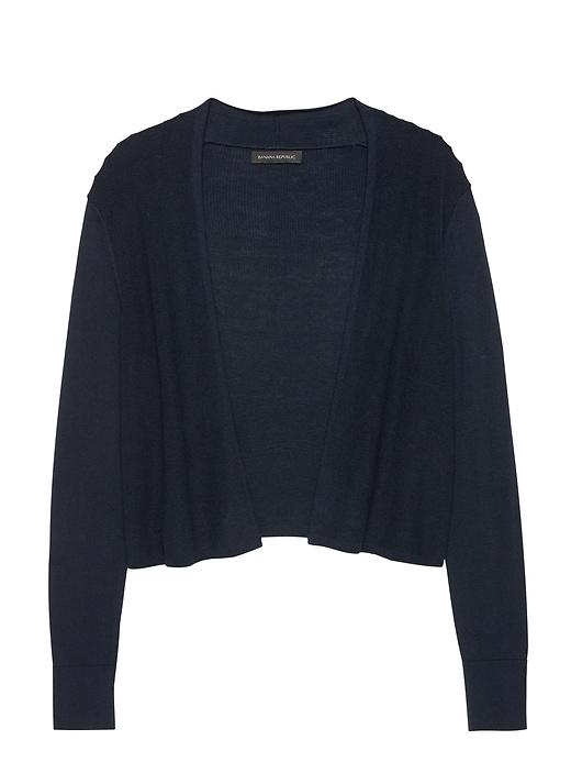Banana Republic Petite Silk-cotton Cropped Cardigan