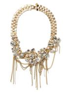 Banana Republic Focal Necklace Size One Size - Clear Crystal