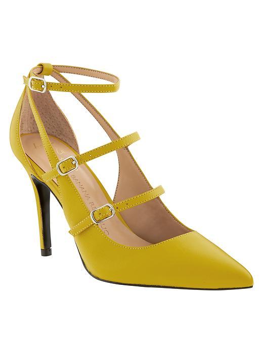 Banana Republic Desiree Strappy Pump Size 10 - Citron