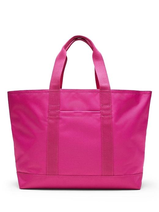 Banana Republic Womens Color-blocked Large Tote Bag Raspberry Pink Size One Size