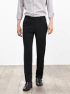 Banana Republic Mens Tailored Slim Black Italian Wool Suit Trouser Size 32w 30l - Black