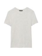 Banana Republic Womens Stretch-modal Keyhole-back T-shirt Heather Gray Size Xxs