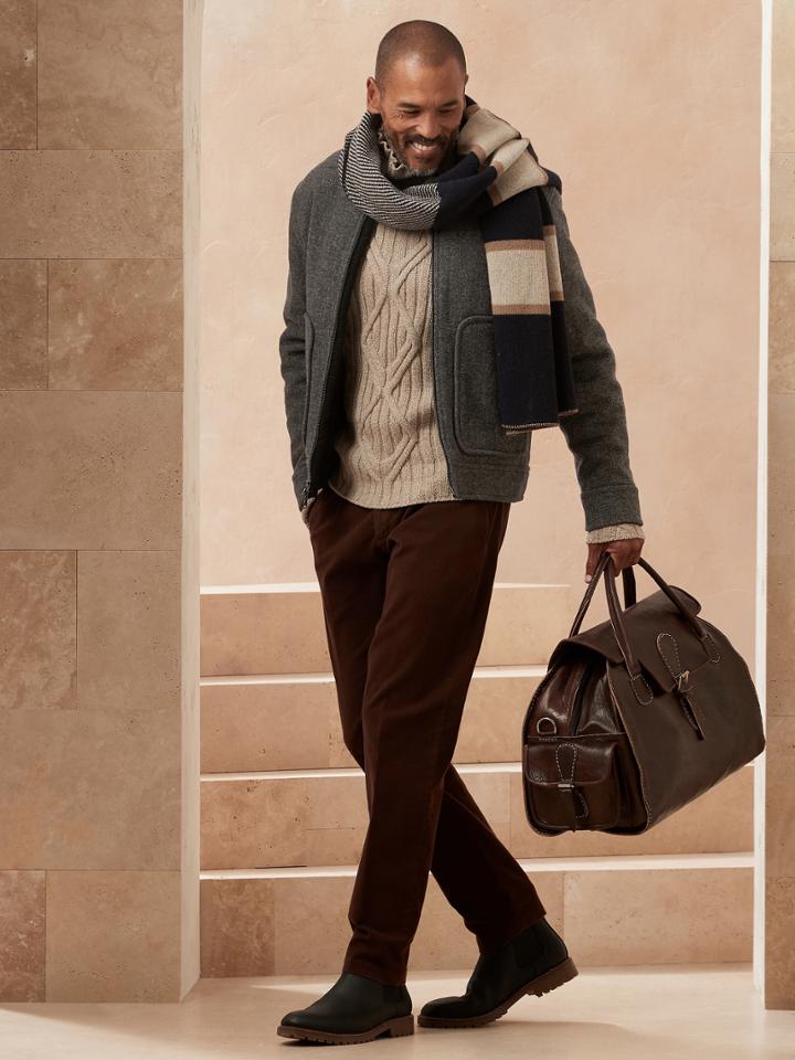 Recycled Wool Blend Short Jacket