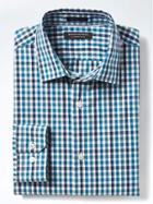 Banana Republic Mens Grant Fit Supima Cotton Check Shirt - Navy Star