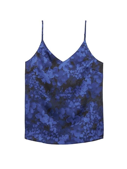 Banana Republic Womens Petite Floral Camisole Blue Multi Size S