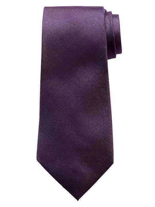 Banana Republic Mens Oxford Silk Tie Size One Size - Purple
