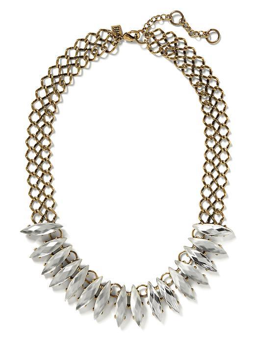 Banana Republic Womens Stone Focal Necklace Size One Size - Gold