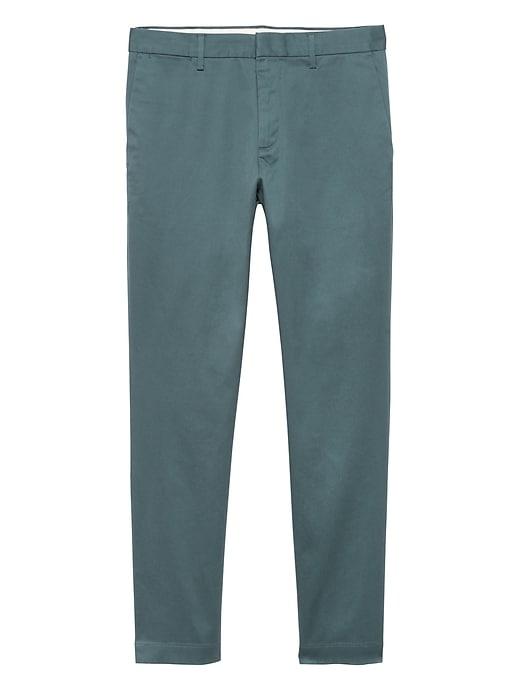 Banana Republic Mens Aiden Slim Rapid Movement Chino Pant Blue Lagoon Size 30w