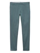 Banana Republic Mens Aiden Slim Rapid Movement Chino Pant Blue Lagoon Size 30w