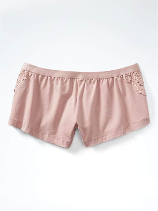 Banana Republic Cosabella Bissou Lace Detail Tap Short - Dusty Pink