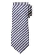 Banana Republic Mens Seersucker Silk-cotton Tie Navy Size One Size
