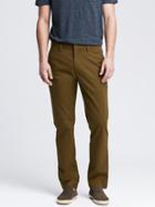 Banana Republic Mens Fulton Skinny Cotton Chino Size 29w 30l - Dark Acorn