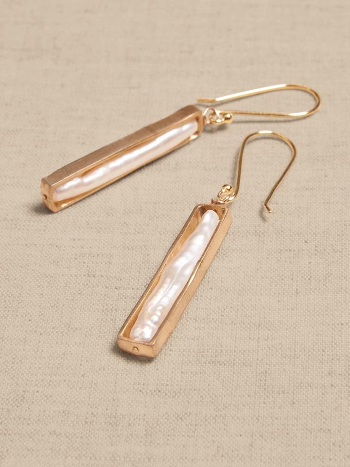 Biwa Pearl Earrings | Aureus + Argent