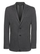 Banana Republic Mens Slim Brushed Motion-stretch Blazer Dark Charcoal Size 34