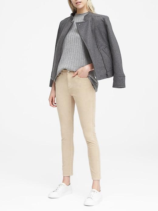 Banana Republic Womens Skinny Corduroy Ankle Pant Cool Beige Size 25